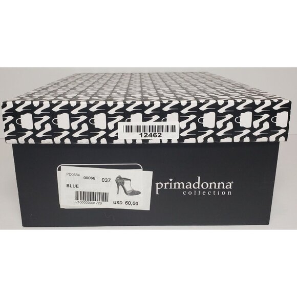 PRIMADONNA COLLECTION WOMEN SIZE EURO 37 BLUE  SNAKE DESIGN NEW / BOX  00066 - Picture 12 of 12